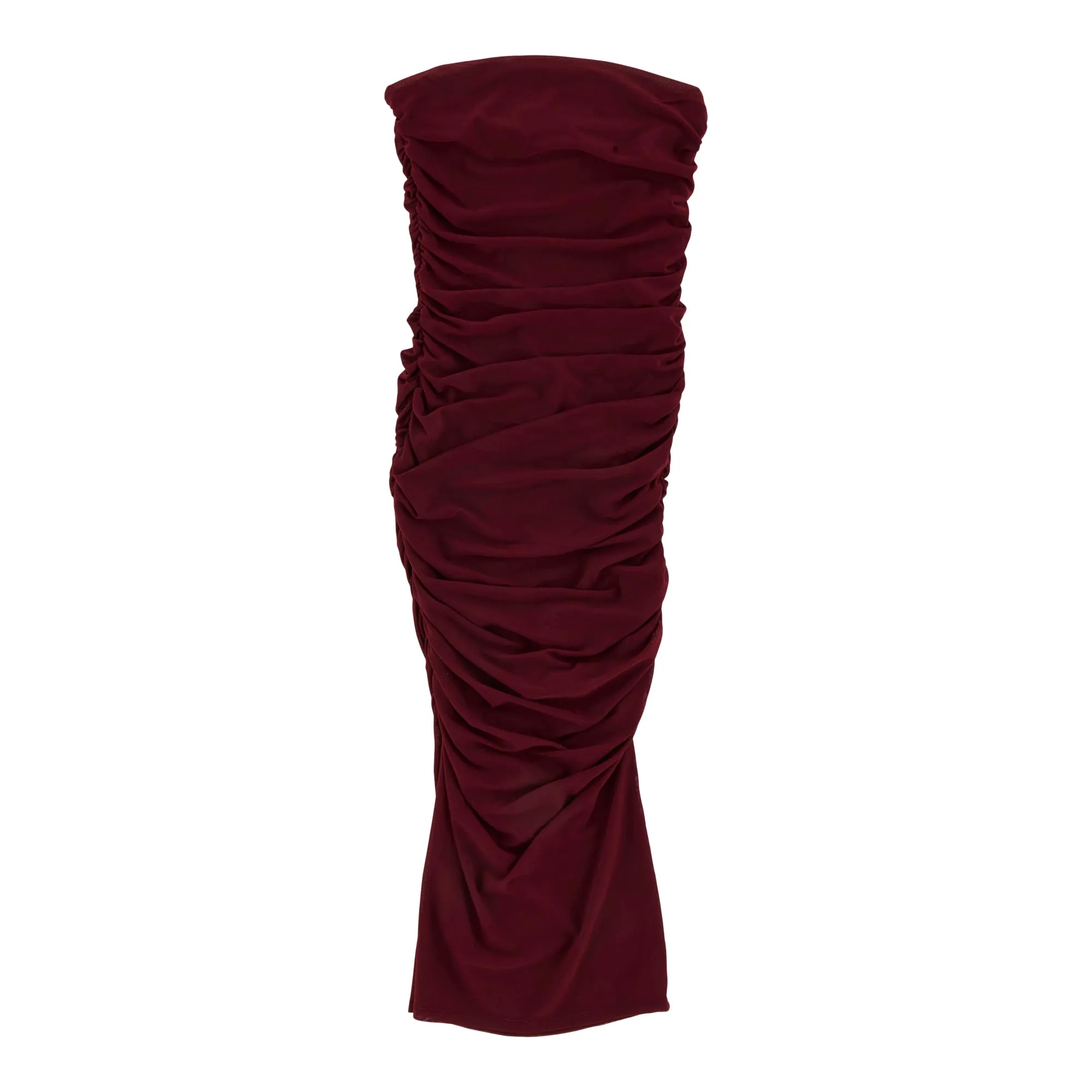 Women's Ruched Sleeveless Midi Dress